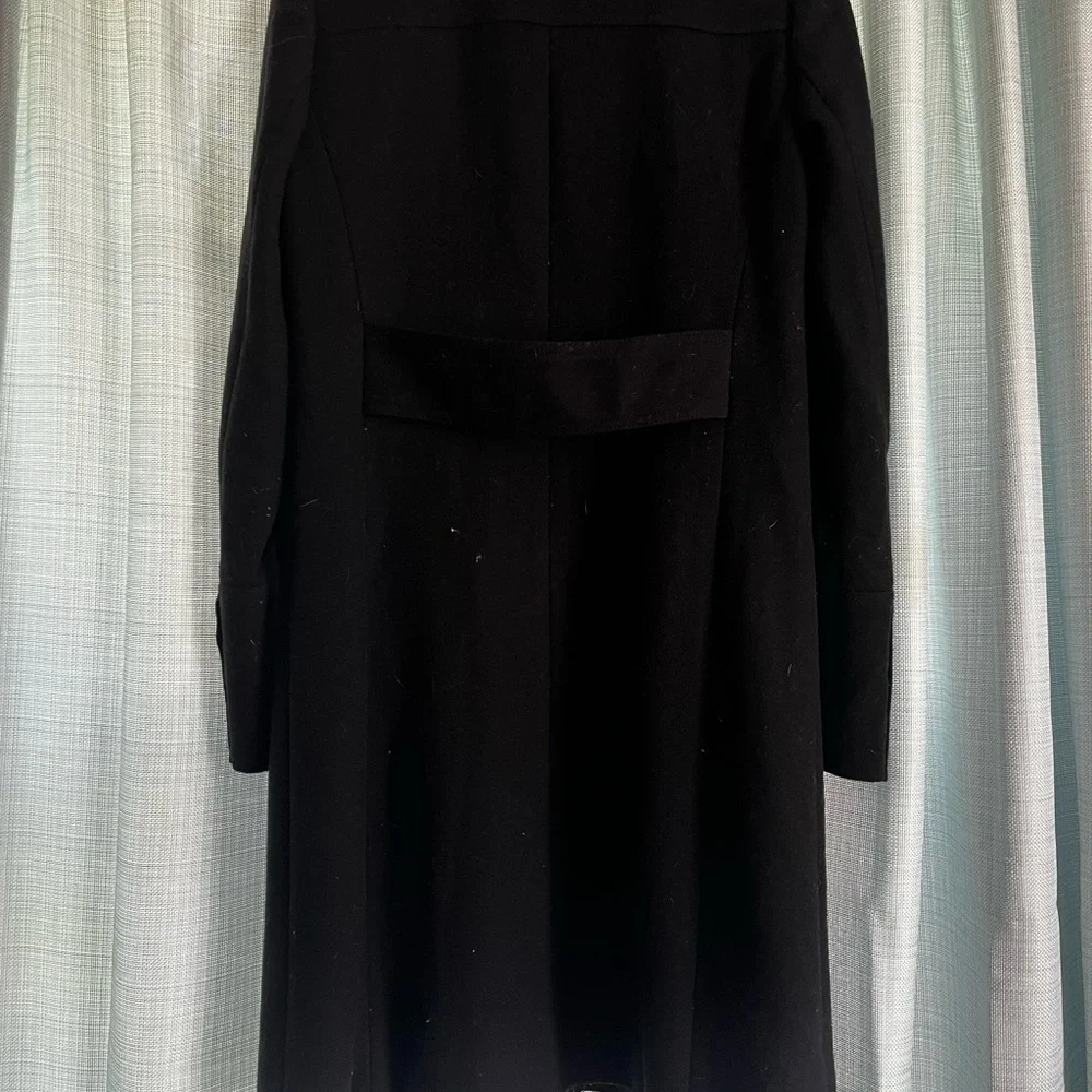 J. Crew Black Wool-blend Tailored Lady Day Top Coat Knee-Length - Picture 6 of 7